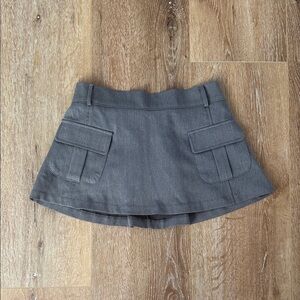 Storets Gray Mini Skirt with Pockets